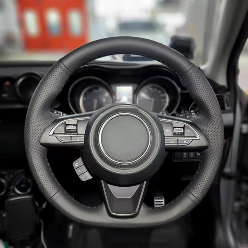Coprivolante per auto in pelle antiscivolo per Suzuki Vara Swift Ignis SX4 Baleno Ertiga Alto Grand Vara Jimny S-cross