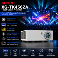 Projecteur laser Sharp XG-TK456ZA 1080P avec prise en charge 4K, 6000 lumens, garantie 5 ans, extérieur et intérieur