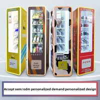 Distributeur automatique commercial intelligent : Équipement compatible avec les produits emballés en sachets, en boîtes et en conserve, fonctionnement 24h/24, paiement Alipay, compatible Android