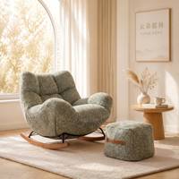 Chaises de salon modernes, ensemble de chaises de salon en tissu de luxe, fauteuils inclinables