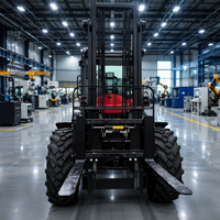 Nouveau chariot élévateur tout-terrain diesel certifié CE EPA, 3 tonnes, 5 tonnes, 4x4, pour utilisation en extérieur sur terrain accidenté