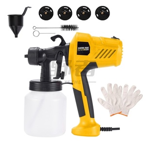 <span class=keywords><strong>Pistola</strong></span> <span class=keywords><strong>de</strong></span> Pintura Eléctrica Profesional HVLP <span class=keywords><strong>de</strong></span> 400W, 4 Boquillas, 3 Patrones, <span class=keywords><strong>para</strong></span> <span class=keywords><strong>Pintar</strong></span> Autos, Muebles, <span class=keywords><strong>Puertas</strong></span> Metálicas, Capacidad <span class=keywords><strong>de</strong></span> 800ml, Bricolaje - Product Image 1