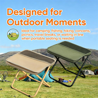Chaise pliante portable et légère avec glacière intégrée, grande chaise de camping détachable, tabouret de pêche et de voyage