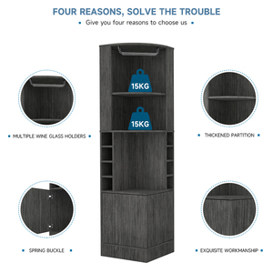 Nouveauté : armoire à vin pour la maison, étagère à <span class=keywords><strong>whisky</strong></span>, <span class=keywords><strong>bar</strong></span>, armoire de rangement pour vin - Product Image 3