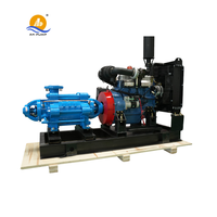 Pompa Air Sentrifugal Multistage Horizontal Bertekanan Tinggi Mesin Diesel untuk Penggunaan Luar Ruangan dengan Seal Mekanis