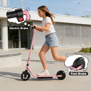 Scooter Eléctrico Rosa para Niños, Motor de 250W, Batería de Litio de 25.2V, Carga Rápida en 3H, Plegable, Disponible en EE. UU., UE, DE, Reino Unido, Envío Rápido - Product Image 4