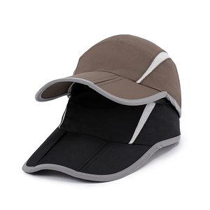 Sombrero de béisbol personalizado de 6 paneles con logotipo personalizado bordado de alta calidad, gorra deportiva de nailon de secado rápido, gorra deportiva ajustada de malla para camión - Product Image 6