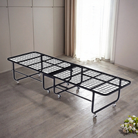 Design moderne Hôtel Lit supplémentaire Vente en gros Portable Maison Temporaire Métal Pliable Déjeuner Lit pour le Salon
