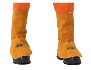 AP-9400S Newly best seller welding spat of leather gaiters with shoe cover for all work shoe