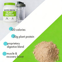 Complément alimentaire à base de plantes, faible en calories, sans OGM et adapté aux diabétiques, poudre de protéines végétalienne au chocolat