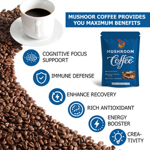 OEM ODM Café Instantáneo Orgánico en Polvo con Hongos Reishi y King Trumpet, Suplemento Dietético para el Apoyo Cognitivo y la Concentración - Product Image 4