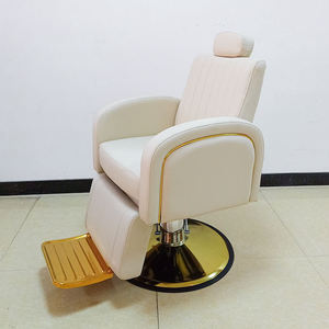 Silla de Salón de Belleza Retro Blanca Personalizable con Logotipo, Silla de Peluquería Adecuada para Salón de Belleza - Product Image 5