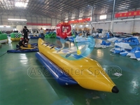 Bateau banane gonflable en gros pour jeux aquatiques, bateau poisson volant gonflable