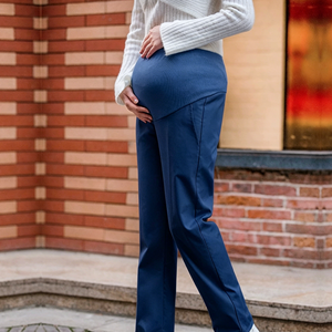 Pantalones de Maternidad para Enfermeras con Soporte Abdominal Ajustable, Ropa de Embarazo para <span class=keywords><strong>Mujer</strong></span>, Pantalones de Trabajo en Talla Grande - Product Image 2