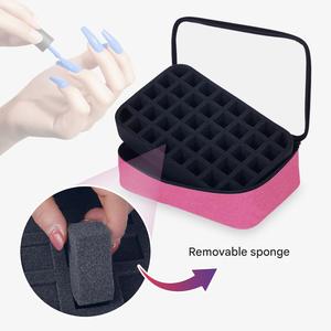 Estuche Organizador de 40 Compartimentos para Arte de Uñas, Bolsa de Almacenamiento de Herramientas de Manicura de Gran Capacidad, Porta Suministros de Uñas para Técnicos de Salón y Viajes - Product Image 2