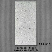Carreaux de céramique modernes 60x60, antidérapants, gris, motif terrazzo, surface mate, pour appartement, salle à manger, dégagement bon marché 60X120