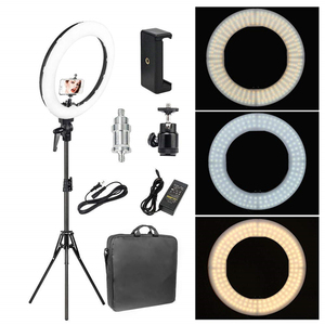 Kit Luce ad Anello LED Zomei da 18 Pollici con Treppiede, Luminosità Regolabile, Lampada LED ad Anello <span class=keywords><strong>per</strong></span> Videocamera e Trucco - Product Image 4