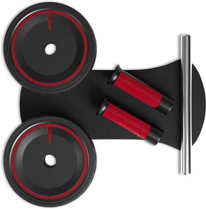 Phòng tập thể dục tập thể dục AB bánh xe nhà tập thể dục sức mạnh đào tạo biểu tượng tùy chỉnh ABS bụng con lăn 6 trong 1 Ab bánh xe con lăn Kit lõi tập luyện - Product Image 3