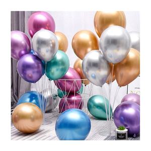 Décoration <span class=keywords><strong>de</strong></span> fête <span class=keywords><strong>de</strong></span> 10 pouces hélium qualité Latex métal <span class=keywords><strong>couleur</strong></span> chrome ballons métalliques - Product Image 5