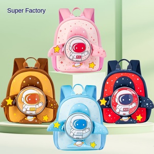 Sac à dos d'école maternelle en nylon léger et respirant à motif astronaute pour garçons et filles, idéal pour la première année - Product Image 2