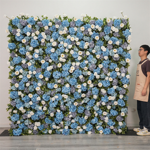 <b>Artificial</b> <b>Flower</b> Wall High Quality 3D <b>Flower</b> Wall for Wedding Event Backdrop Decoration Birthday Party Decorative <b>Flowers</b> - Product Image 1