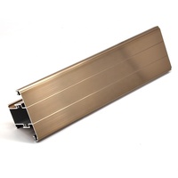 Profils en aluminium pour armoires de bureau en Irak, anodisation personnalisée, cloisons de bureau, extrusion couleur champagne, profils en aluminium pour fenêtres