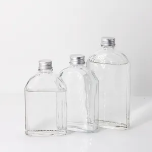 Custom Groothandel Take Away Wodka Containers 100Ml 200Ml 300Ml Glazen Drank Fles Voor Kombucha
