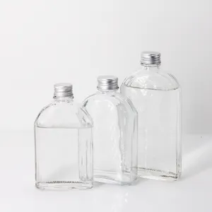 Contenants de vodka à emporter en gros personnalisés 100ml 200ml 300ml bouteille de liqueur en verre pour Kombucha