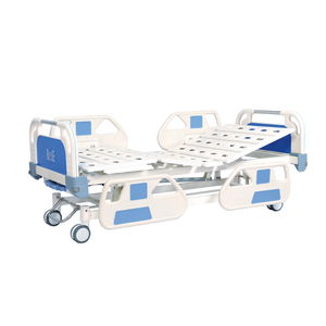 Vente chaude ABS tête deux manivelle lit d'hôpital clinique lits d'hôpital médical - Product Image 1