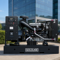 Générateur diesel Cummins 200 kVA à châssis ouvert, générateur diesel 160 kW à type ouvert, système de refroidissement par eau, alternateur sans balais avec ATS