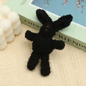 Fluffy Cartoon Long-Fur Jointed Rabbit Plush <b>Doll</b> <b>Accessory</b> Handmade DIY Keychain Pendant - Product Image 4