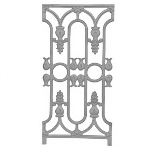 Grilles de balcon réglables sans cadre en fonte gris moderne hautement polies, forte capacité de charge, résistantes à la rouille, protégées contre les UV, imperméables - Product Image 3
