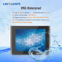 Venta Directa de Fábrica, Panel PC Táctil Industrial de 8 Pulgadas con Intel J1900 Integrado, 4GB DDR3, Doble GbE LAN, 2 COM, IP65 Impermeable