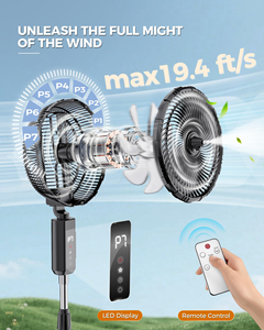 Ventilateur électrique en plastique OEM ODM avec télécommande, grand ventilateur sur pied de 16 pouces pour chambre à coucher - Product Image 2