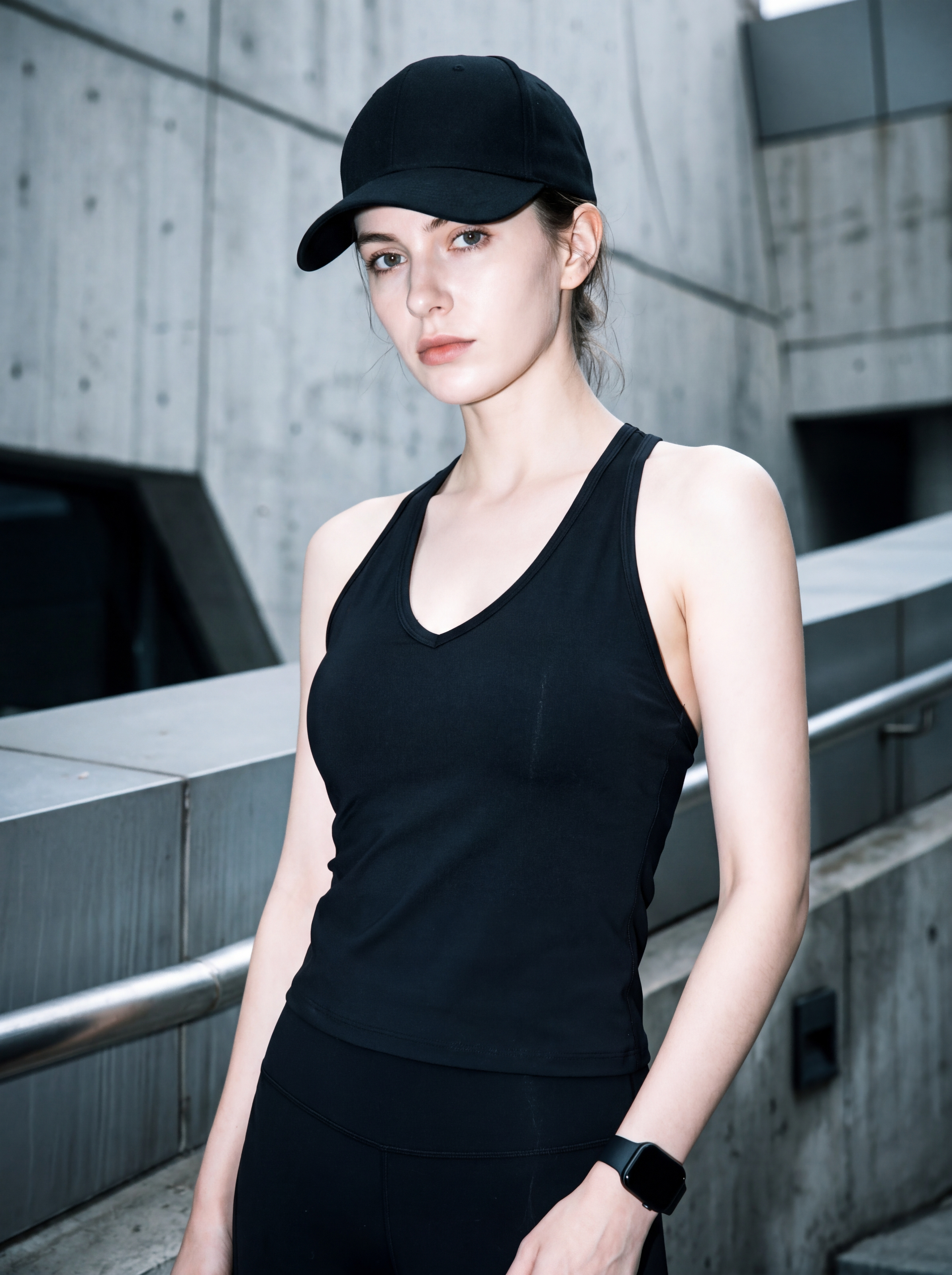 Women Premium 2-in-1 Matte V-neck Racerback Tank Velvet Soft High Stretch Shaping Breathable Quick Dry Fitted All-season Yoga