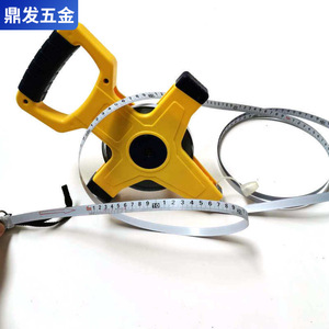 Steel Frame Ruler 20M Manual Lock Stainless Steel Blade With Stand For <b>Ground</b> Measurement - Product Image 1