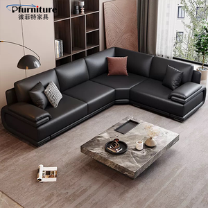 Sofá de Lujo para Sala de Estar, Muebles Curvos para el Hogar, Conjuntos de Sofás Modernos de Tela de Terciopelo - Product Image 1