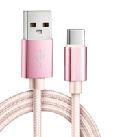 Câble de données USB-C tressé en nylon coloré pour téléphone portable, 1/2/3M, charge rapide, câbles de charge USB-A vers USB-C 3/6/10ft pour IP17 16 Samsung