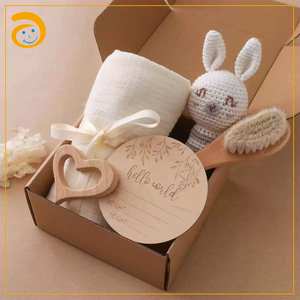 Juguete <span class=keywords><strong>de</strong></span> ganchillo suave, 5 uds., juego <span class=keywords><strong>de</strong></span> regalo para Baby Shower recién nacido, sonajero <span class=keywords><strong>de</strong></span> mano, mordedor, sonajero <span class=keywords><strong>de</strong></span> madera, juego <span class=keywords><strong>de</strong></span> regalo para bebé - Product Image 6