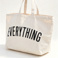 Sac fourre-tout en toile recyclée Sherwin Fashion avec poignée en toile pour femmes, idéal pour le shopping, les week-ends, les voyages, logo personnalisé imprimé, fermeture à glissière