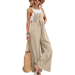 2026 Mono casual holgado sin mangas con tirantes para mujer, tallas grandes - Product Image 4