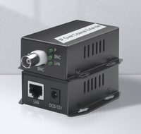 Caméra IP à fibre optique sur convertisseur de câble coaxial vers Extender EOC RG6 vers LAN