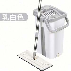 Mopa de Limpieza de Microfibra Fácil de Limpiar, con Sistema de Separación de Agua Limpia y Sucia, con Cubeta de Manos Libres - Product Image 4