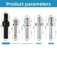 Conversión de disco autoadhesivo PMS para amoladora angular de taladro manual herramienta de corte de biela accesorios de tornillo de mango Hexagonal