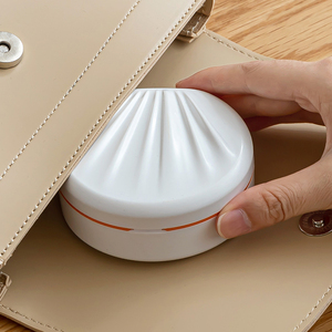 Caja para aparatos ortopédicos invisibles, estuche de almacenamiento para retenedores, corrector de dientes portátil, soporte para dentaduras postizas con espejo para uso diario - Product Image 5