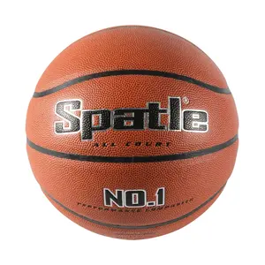 Basket-ball laminé avec logo personnalisé et PVC PU Taille officielle 7