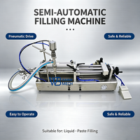 Machine de remplissage horizontale semi-automatique pneumatique en acier inoxydable pour liquides et pâtes, idéale pour les cosmétiques et les crèmes – Prix usine abordable