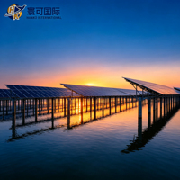 Système solaire aquatique photovoltaïque à double usage pour la pêche, support de poteau photovoltaïque pour station d'énergie aquacole