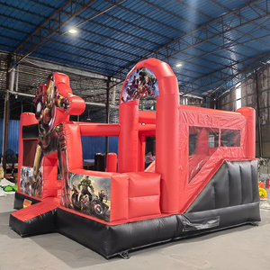 Castillo Inflable con Tobogán Temático <span class=keywords><strong>de</strong></span> Ironman, Popular y en Oferta, Casa <span class=keywords><strong>de</strong></span> Brinco para Niños - Product Image 3