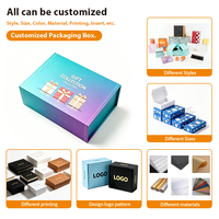 Nouvelle conception de boîte cadeau magnétique pliable à finition mate pour la fête des mères avec fermeture à aimants plus puissants
